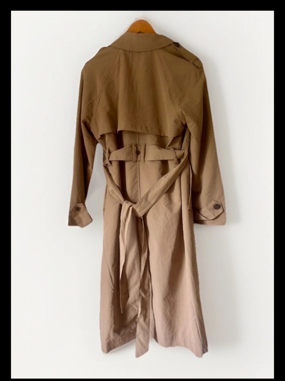 a new day Long Trench Coat Tan - Picture 3 of 3